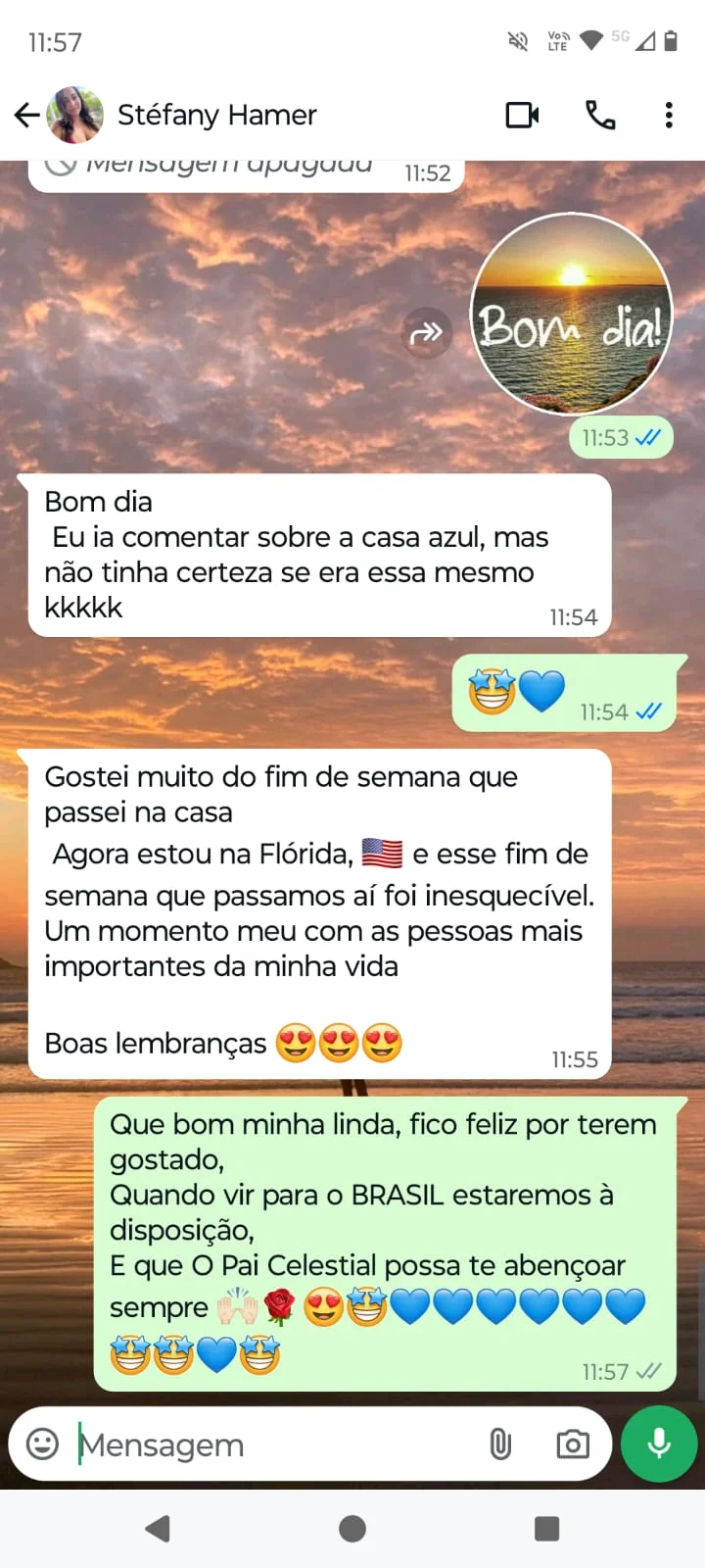 Depoimento recomendando a locação de temporada no Guarujá